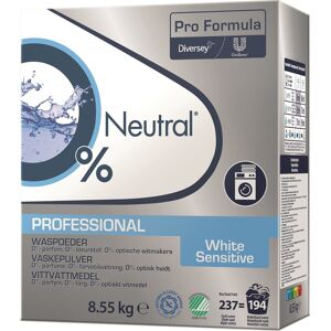 Neutral Pro Vaskepulver White Sensitive, 8,55 Kg