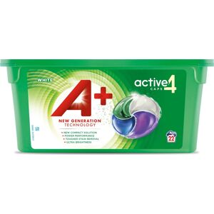 Ariel A+ Active 4 Vaskekapsler   White   22 Stk.