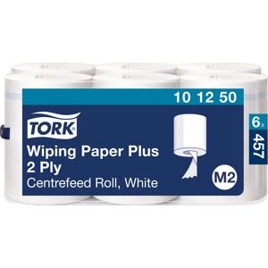 Tork M2 Plus Aftørringspapir, 2-Lag, Hvid, 6 Rl