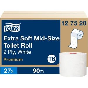 Tork T6 Premium Toiletpapir, 2-Lag, 27 Rl