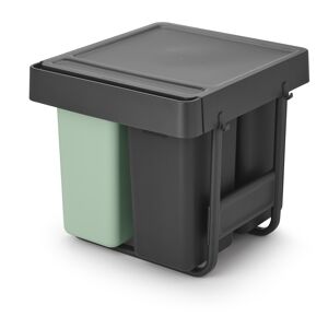 Brabantia Sort&go,; Built-In, 10+10+20 L, Grå/grøn