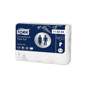 Toiletpapir Tork T4 Advanced 2-lags 34,7 m hvid - (24 ruller pr. karton)