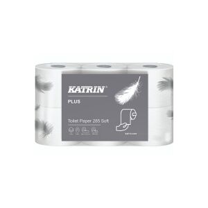 Toiletpapir Katrin Plus 285 hvid 35m 3-lags - (7 pakker x 6 ruller)