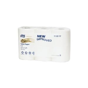 Toiletpapir Tork T4 Premium Soft hvid 3-lags - (7 pakker x 6 ruller pr. karton)