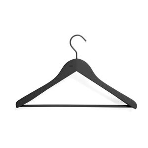 Hay Soft Coat Hangers w/Bar 4 stk. - Wide Black