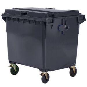 Affaldscontainer 1100 liter, grå