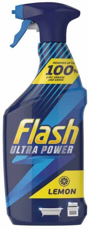 Flash Ultra Power Lemon Spray 750 ml Reng&oslash;ringsmiddel