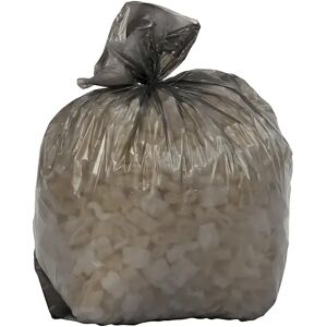 kaiserkraft Bolsa de basura, PEBD, 12 µm, 30 l, L x A x H 250 x 250 x 600 mm, gris, UE 30 rollos de 50 unid.