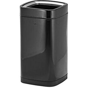 EKO Papelera con recipiente interior, capacidad 28 l, en negro