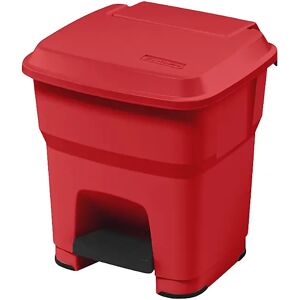 rothopro Colectores de residuos con pedal HERA, capacidad 35 l, A x H x P 390 x 440 x 390 mm, rojo