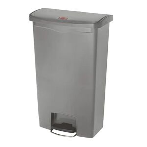 Rubbermaid Colector de residuos con pedal SLIM JIM®, capacidad 68 l, A x H x P 322 x 803 x 500 mm, gris