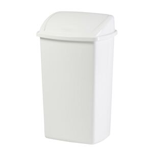 kaiserkraft Recipiente para residuos con tapa oscilante, capacidad 50 l, A x H x P 310 x 680 x 400 mm, blanco, a partir de 10 unid.