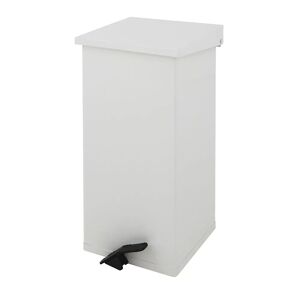 kaiserkraft Colector de residuos con pedal, capacidad 55 l, A x H x P 300 x 600 x 300 mm, blanco