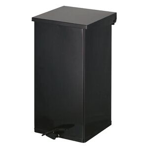 kaiserkraft Colector de residuos con pedal, capacidad 110 l, A x H x P 390 x 800 x 390 mm, negro