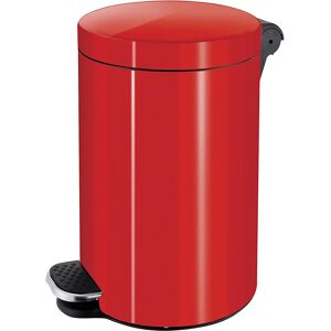 kaiserkraft Recipiente para residuos con pedal, capacidad 3 l, H x Ø 260 x 170 mm, rojo