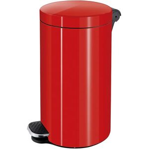 kaiserkraft Recipiente para residuos con pedal, capacidad 20 l, H x Ø 450 x 300 mm, rojo