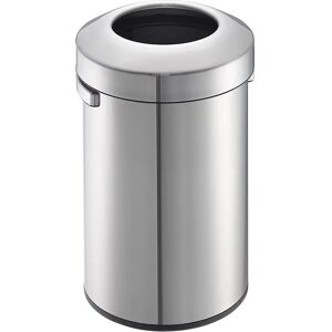 EKO Colector de residuos grande de diseño, capacidad 60 l, H x Ø 667 x 405 mm, acero inoxidable