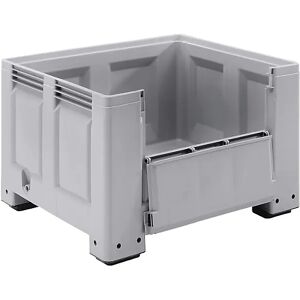 kaiserkraft Contenedor grande, modelo estándar, capacidad 670 l, modelo de 4 patas, 1 trampilla lateral, a partir de 6 unidades