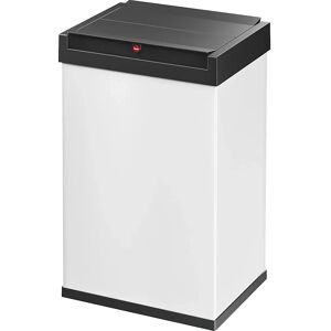 Hailo Caja para residuos con tapa oscilante BIG-BOX SWING, capacidad 35 l, recipiente blanco