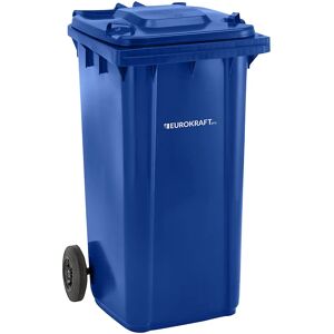 eurokraft pro Contenedor de basura de plástico DIN EN 840, capacidad 240 l, A x H x P 580 x 1100 x 740 mm, azul, a partir de 5 unid.