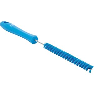 Vikan Cepillo para tubos con palo, duro, Ø 15 mm, UE 15 unid., azul