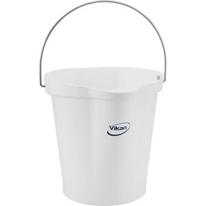 Vikan Cubo, apto para alimentos, capacidad 12 l, UE 6 unid., blanco