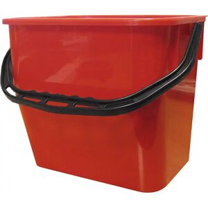 kaiserkraft Cubo, capacidad 12 l, UE 2 unid., rojo