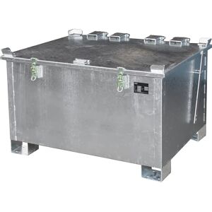 eurokraft pro Recipiente de almacenamiento para baterías y pilas de iones de litio, capacidad 280 l, L x A x H 1000 x 1200 x 750 mm, a partir de 2 unid.