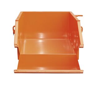 Eichinger Cubeta de vertido con trampilla, capacidad 750 l, naranja puro