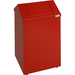 kaiserkraft Caja para lana de limpieza/colector universal, capacidad 45 l, rojo vivo