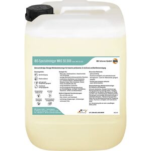 IBS Scherer Producto especial de limpieza WAS 50.500, bidón pequeño de 20 l, valor pH < 11,5