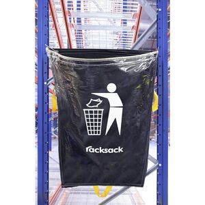 kaiserkraft Racksack®, capacidad 160 l, símbolo: basura residual, azul/transparente, UE 5 unid.