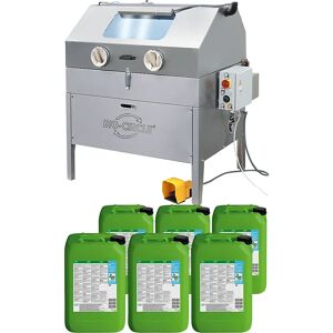 Bio-Circle Dispositivo para la limpieza de piezas HP VIGO, juego con 6 x 20 l de limpiador industrial, carga útil 150 kg