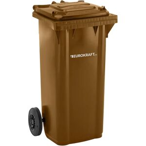 kaiserkraft Contenedor de basura de plástico, DIN EN 840, capacidad 240 l, A x H x P 580 x 1074 x 729 mm, marrón, a partir de 5 unid.