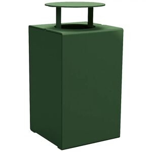 PROCITY Papelera KUBE con tapa, capacidad 120 l, verde