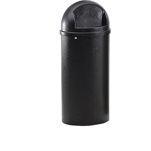 Rubbermaid Recipiente para residuos (PE) que evita la formación de llamas, capacidad 80 l, H x Ø 1070 x 455 mm, negro