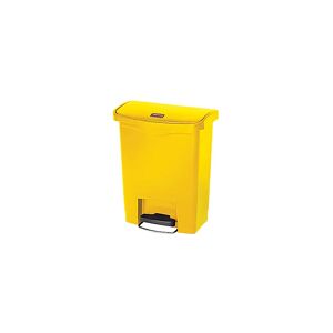 Rubbermaid Colector de residuos con pedal SLIM JIM®, capacidad 30 l, A x H x P 271 x 536 x 425 mm, amarillo