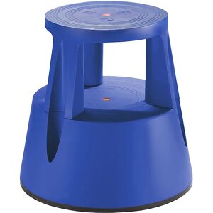 Twinco Taburete rodante de plástico irrompible, carga máx. 150 kg, azul