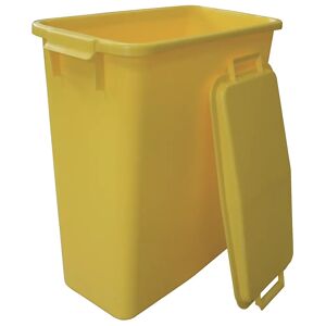 kaiserkraft Recipiente multiusos, capacidad 60 l, LxAxH 555 x 280 x 590 mm, amarillo