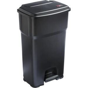 rothopro Colectores de residuos con pedal HERA, capacidad 85 l, A x H x P 490 x 790 x 390 mm, negro