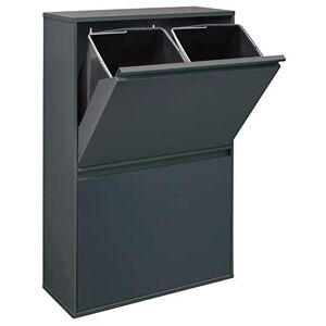 ARREGUI Round CR421-R Mueble de basura y reciclaje de acero de 4