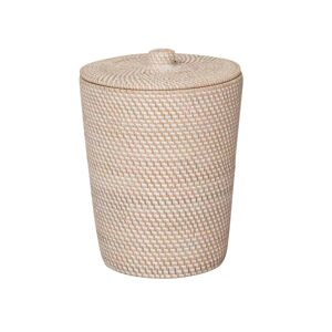 Wanda Collection Cubo de basura para cuarto de baño de fibra vegetal