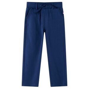 vidaXL Pantalones infantiles con cordón azul marino 140