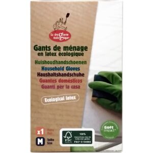 La Droguerie Écologique Guantes de hogar de látex ecológico - talla 02/M