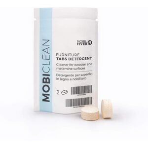 Mobili Fiver Detergente Mobiclean, Fórmula Profesional Para Melamina y Madera, 2 Pastillas