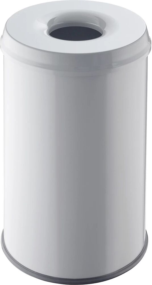 helit Recipiente de seguridad para residuos, capacidad 30 l, H x Ø 470 x 335 mm, en gris luminoso, UE 2 unid.