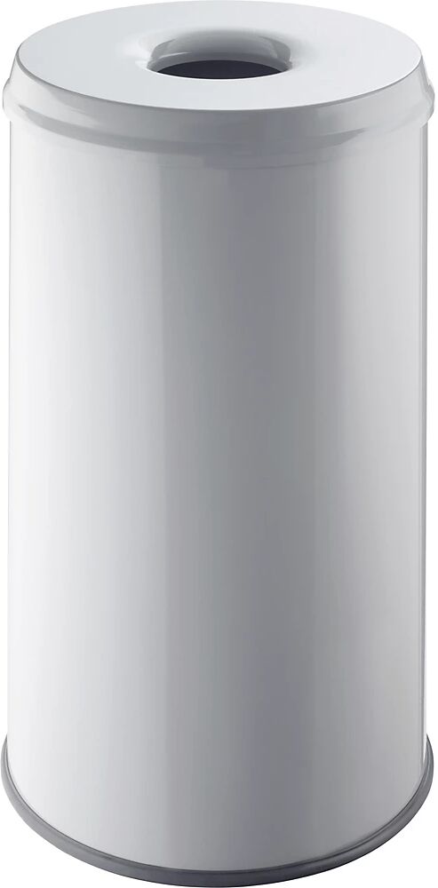 helit Recipiente de seguridad para residuos, capacidad 50 l, H x Ø 620 x 340 mm, en gris luminoso, UE 2 unid.