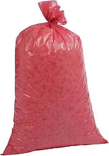 kaiserkraft Bolsas de basura estándar, PEBD, 70 l, 40 µm, A x H 575 x 1000 mm, UE 250 unid., rojo