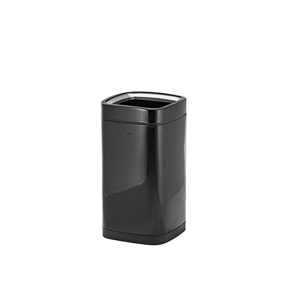 EKO Papelera con recipiente interior, capacidad 28 l, en negro