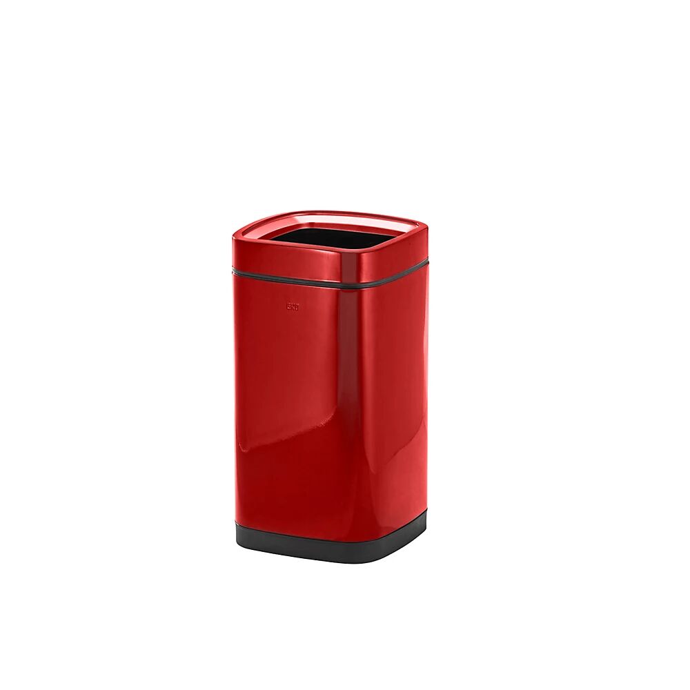 EKO Papelera con recipiente interior, capacidad 28 l, en rojo